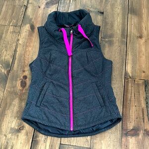 Women's Charcoal and Pink Vest